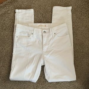 Levi Strauss Slimming Skinny Jeans White